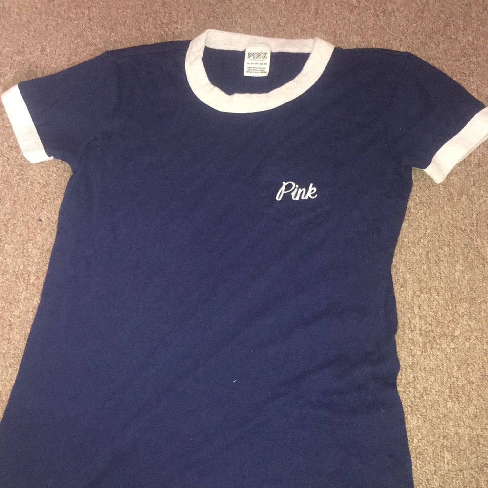 dark blue Pink shirt